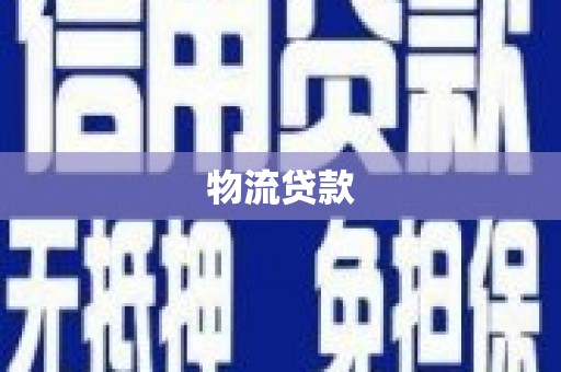 莎车物流贷款