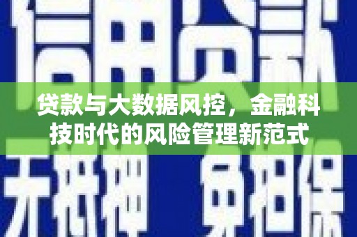 万柏林贷款与大数据风控，金融科技时代的风险管理新范式