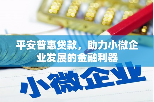 三民平安普惠贷款，助力小微企业发展的金融利器