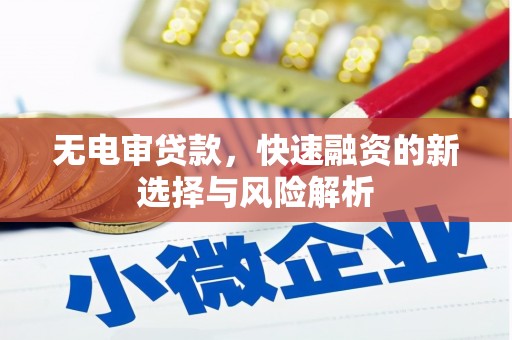 凤泉无电审贷款，快速融资的新选择与风险解析
