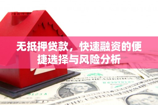 温岭无抵押贷款，快速融资的便捷选择与风险分析