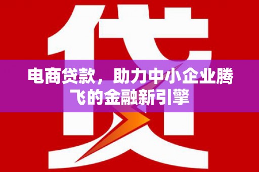 邯郸电商贷款，助力中小企业腾飞的金融新引擎