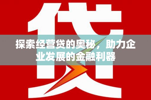 云南探索经营贷的奥秘，助力企业发展的金融利器