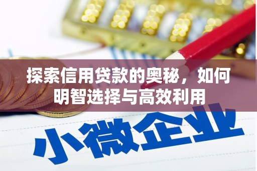 临湘探索信用贷款的奥秘，如何明智选择与高效利用