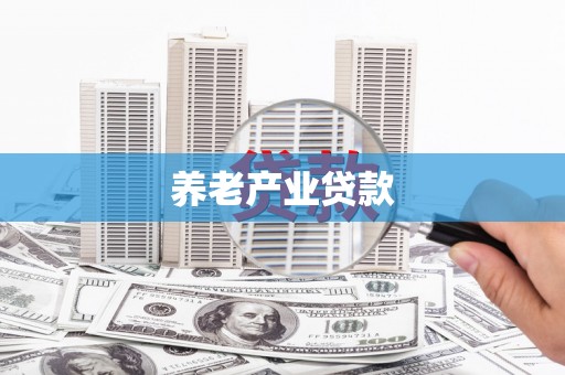 平顶山养老产业贷款