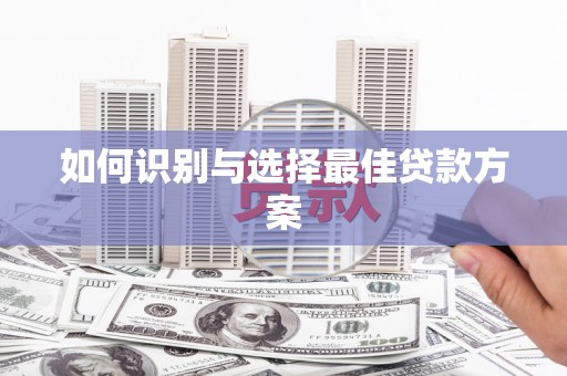南安如何识别与选择最佳贷款方案